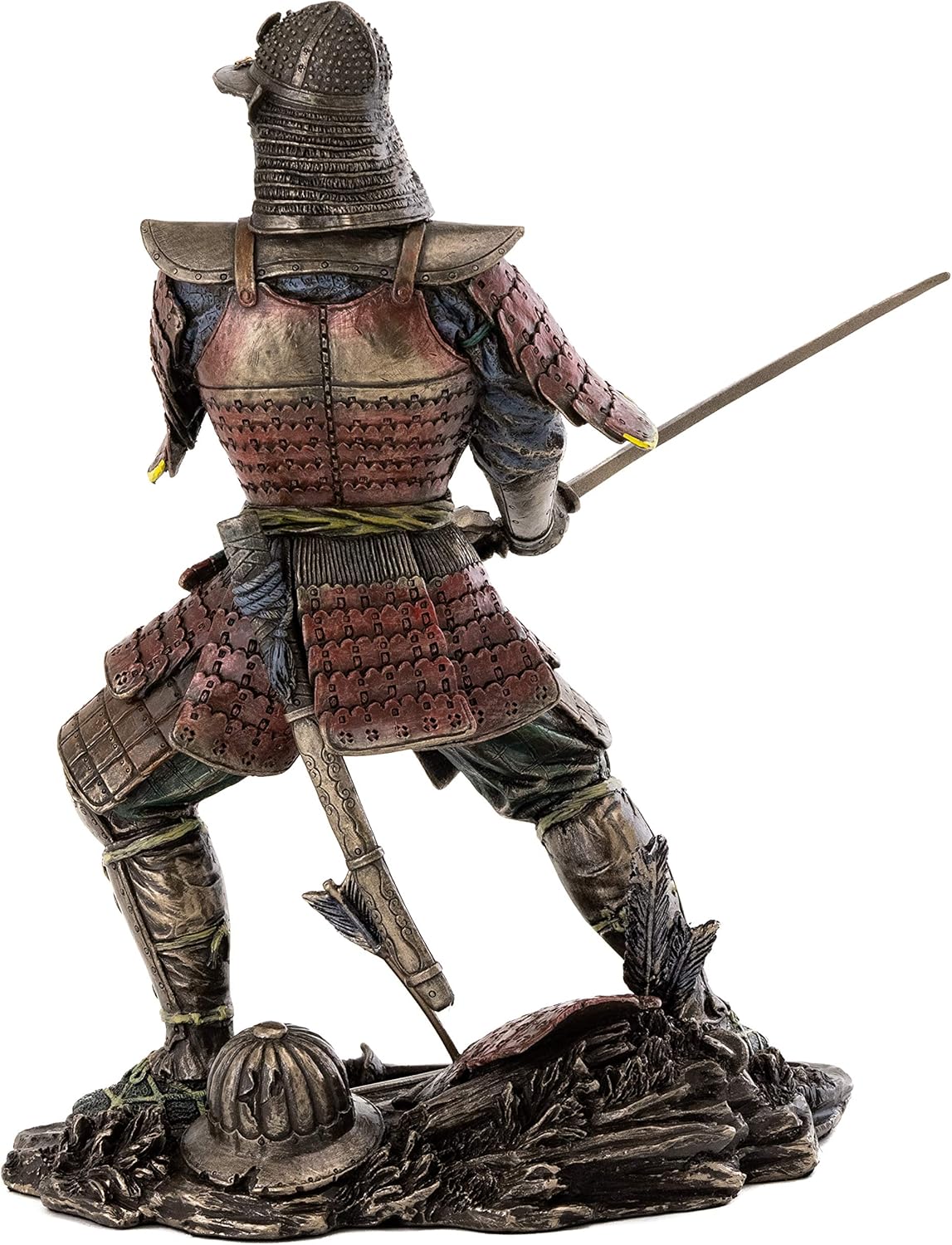Top Collection Medieval Japanese Samurai Statue - General Minamoto Warrior Sculpture in Premium Cold Cast Bronze - 8.25-Inch Collectible Figurine