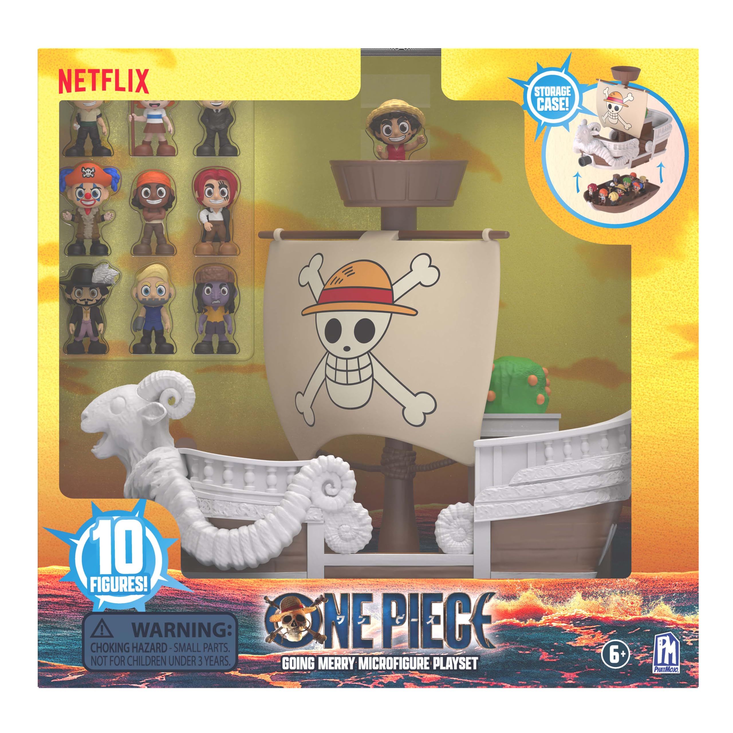 PhatMojo One Piece - Juego de microfiguras Going Merry Boat