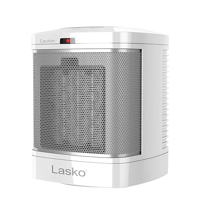 Lasko Portable Electric Ceramic Space Heater with ALCI Plug for Bathroom Use