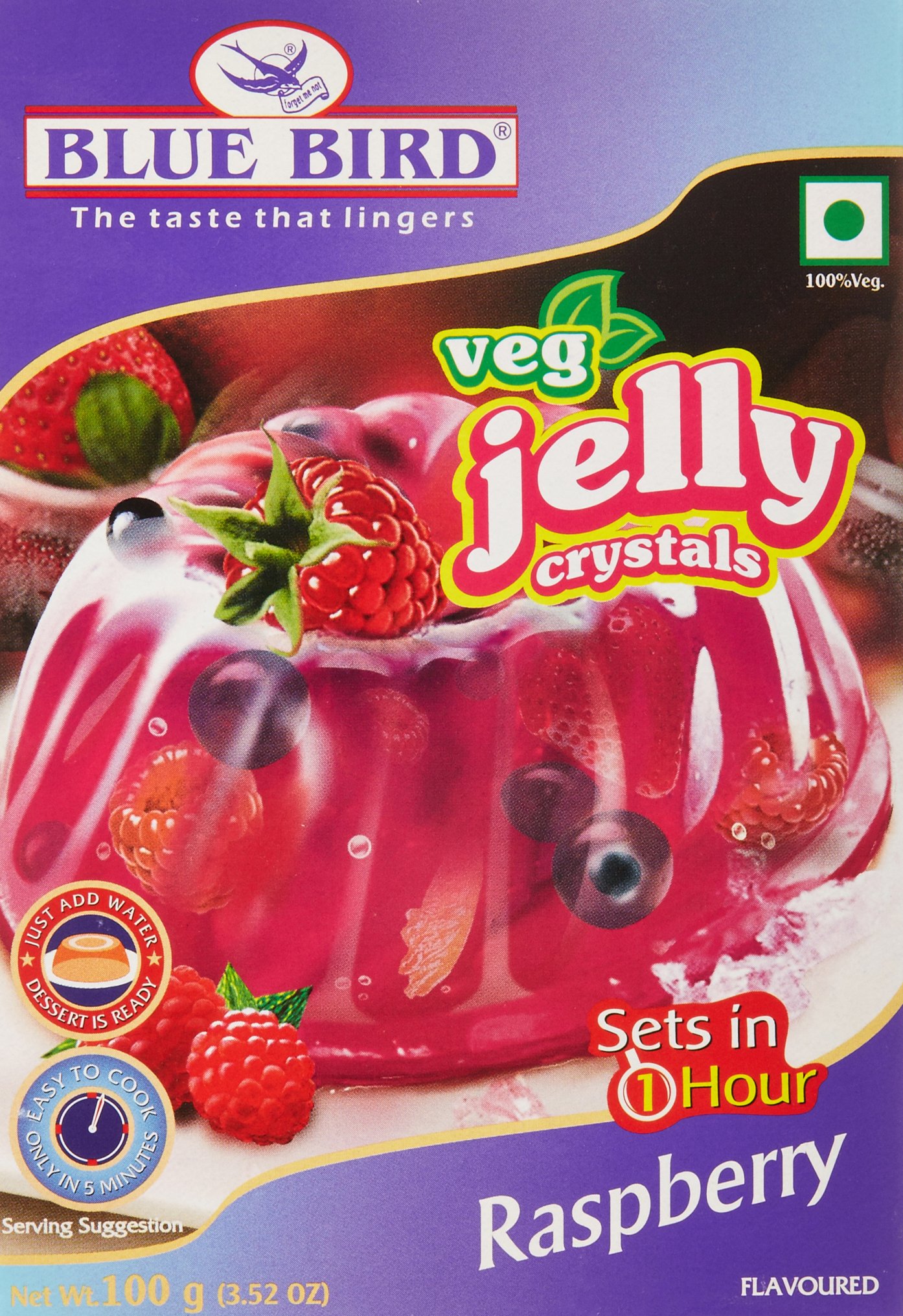 Blue Bird Jelly Crystals, Raspberry, 100g (Pack of 2) (B073PCGS74) Amazon Price History, Amazon Price Tracker