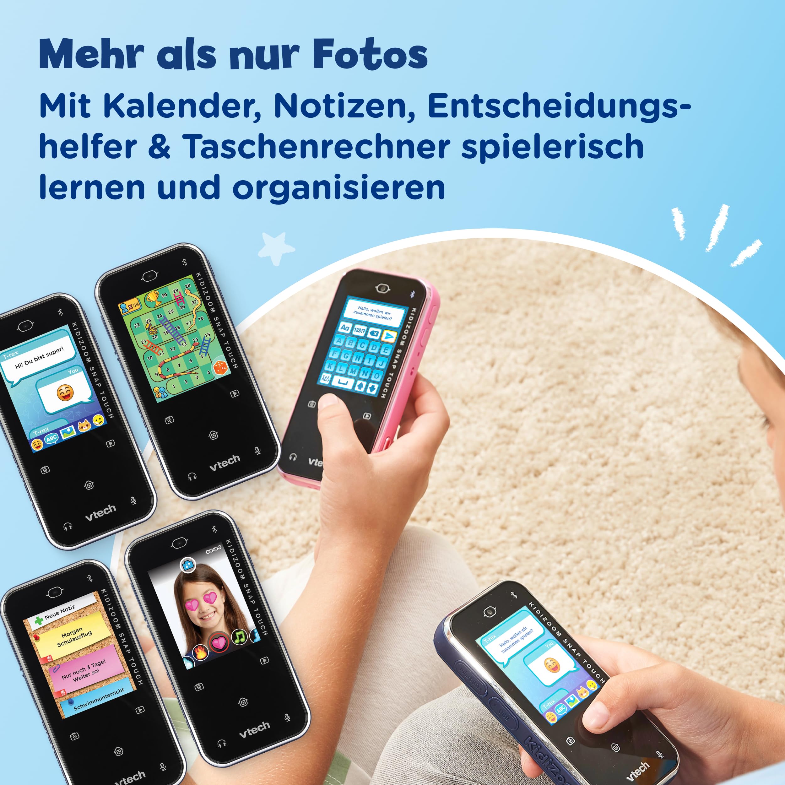 VTech KidiZoom Snap Touch Kinderkamera 5MP Dualkamera Touchscreen