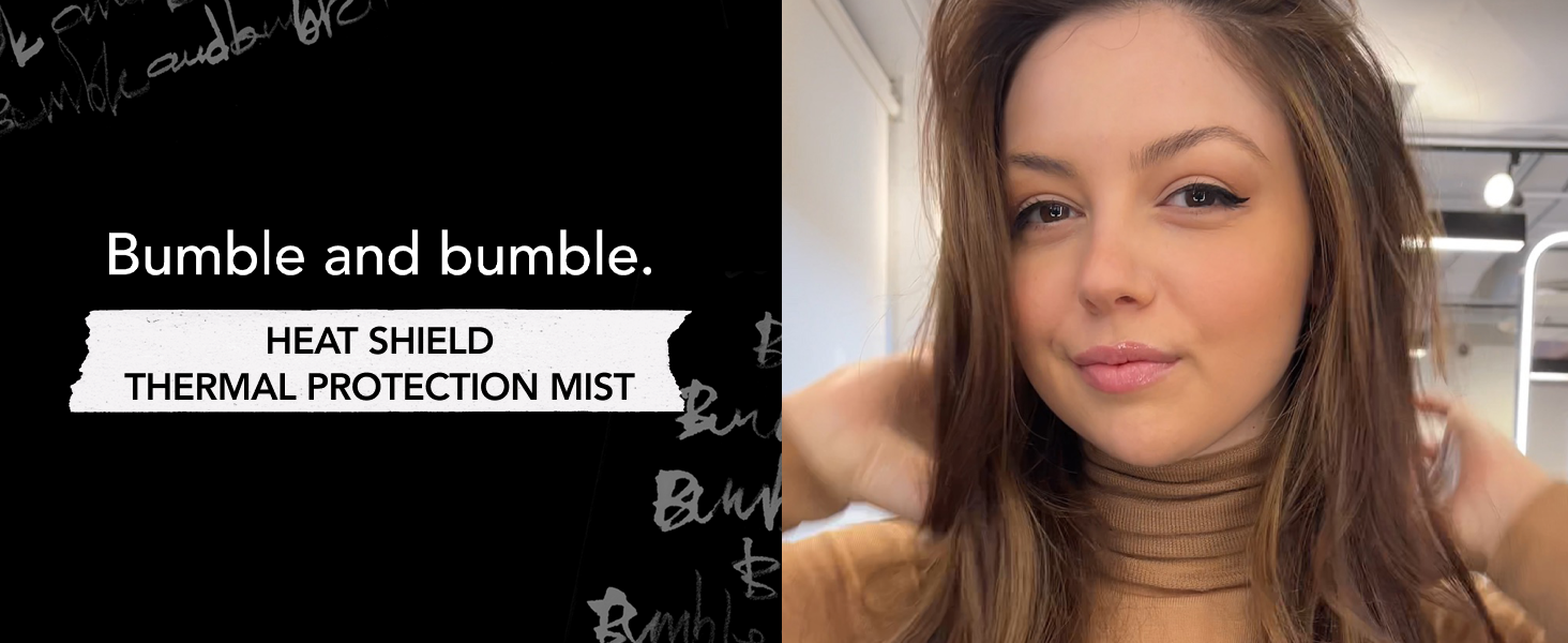 Bumble and bumble. Heat Shield Blow Dry Accelerator Hair Mist | Reduce Blow Dry Time, Anti Frizz, Heat Protection, Smooths | For All Curly, Wavy, Straight Hair Types