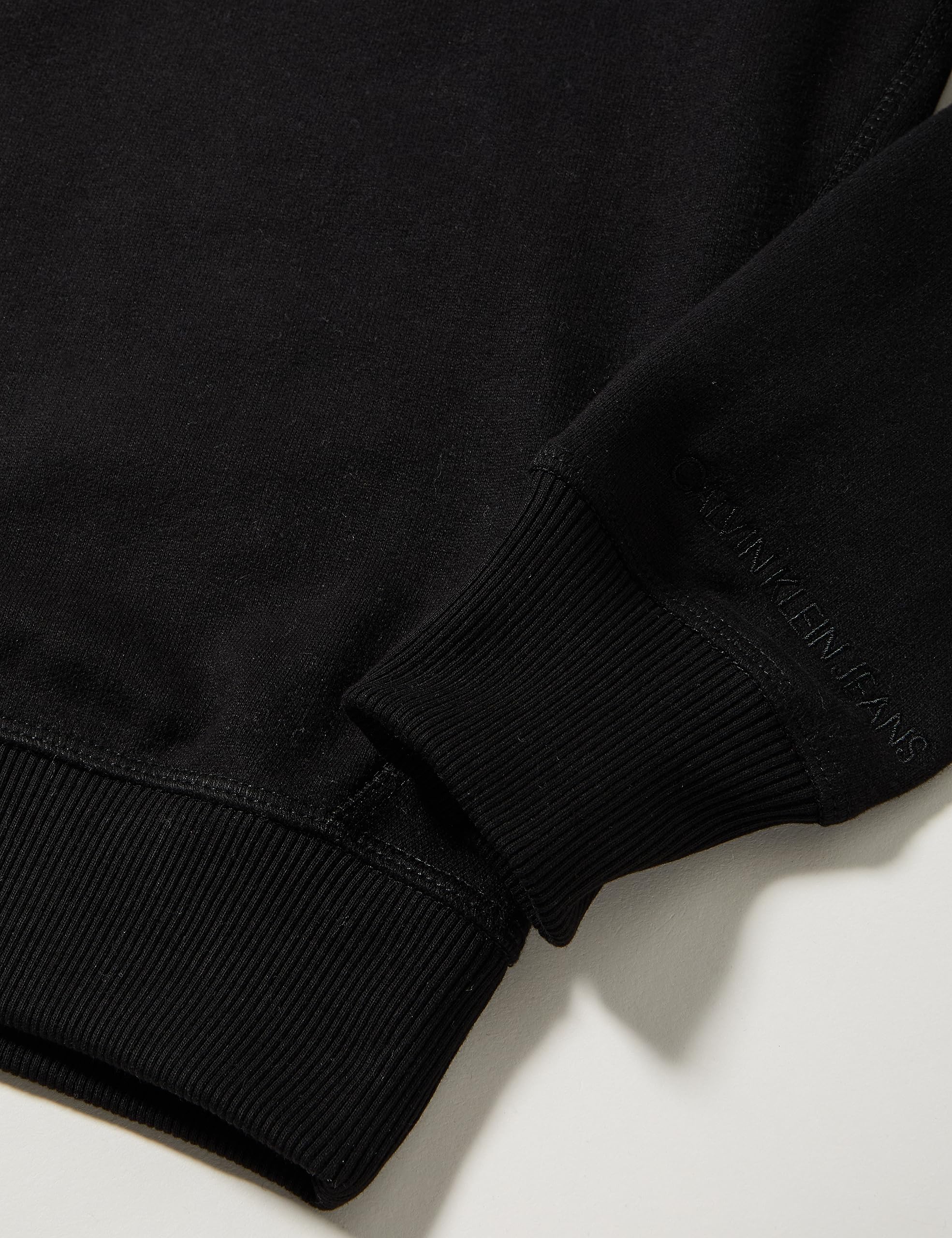 Calvin Klein Jeans Sweat Femme Ck Embroidery Avec Capuche, Noir (Ck Black), M
