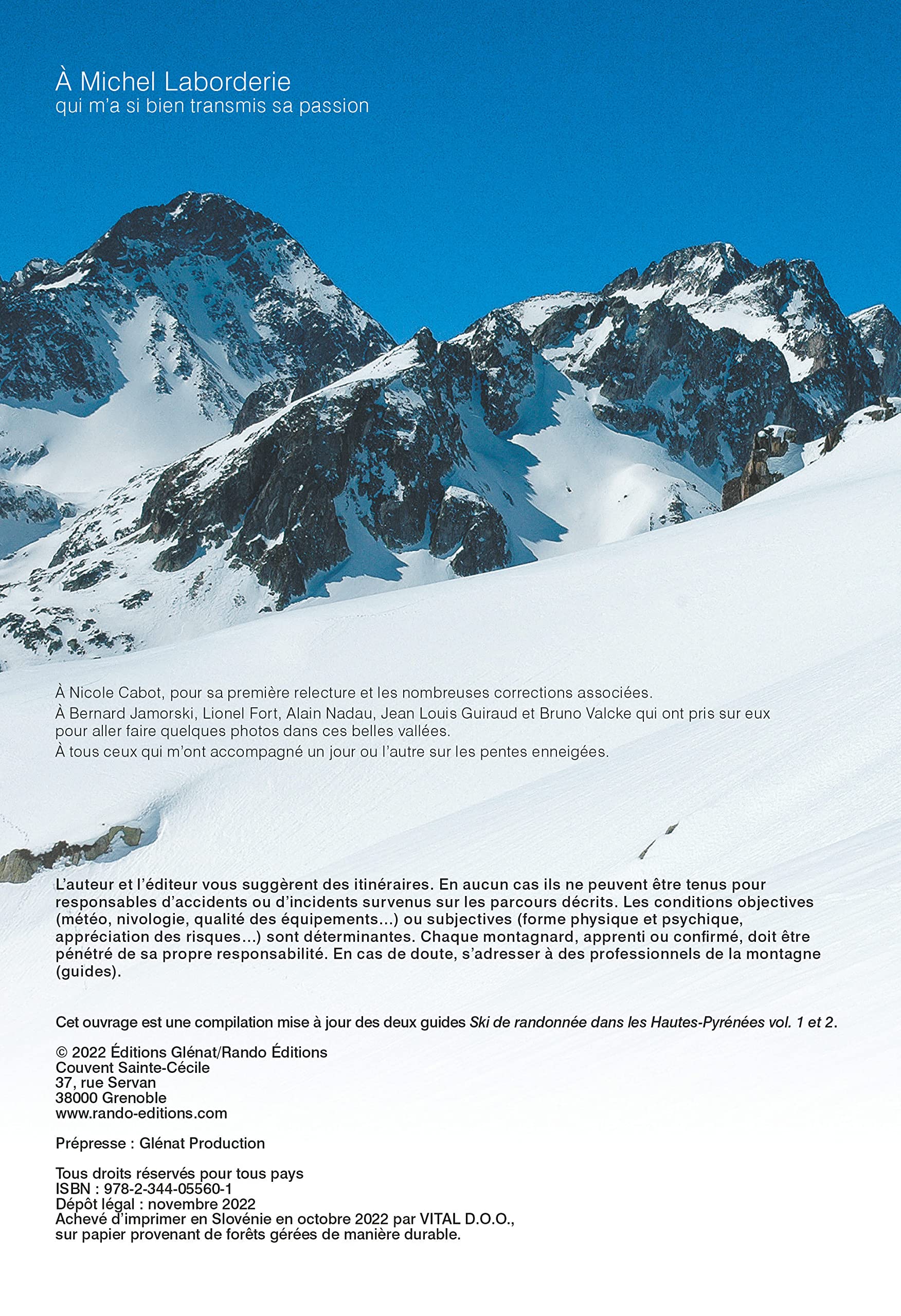 Ski de randonnée Hautes-Pyrénées: 128 itinéraires - Vallée de Gaves, Campan, Aure et Louron