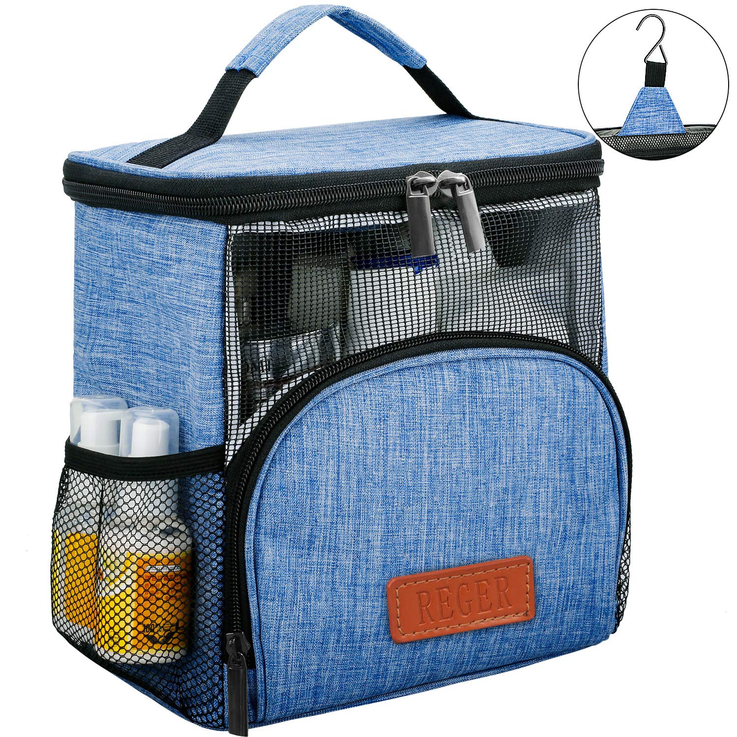 Shower Caddy Portable-Shower Bag,Portable Shower Caddy Bag,College Dorm Room Essentials for Girls Boys Student,Travel,Gym,Quick Dry,Large Capacity