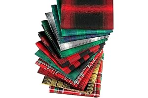 Plaid Flannel Fabric Patchwork Sewing Squares