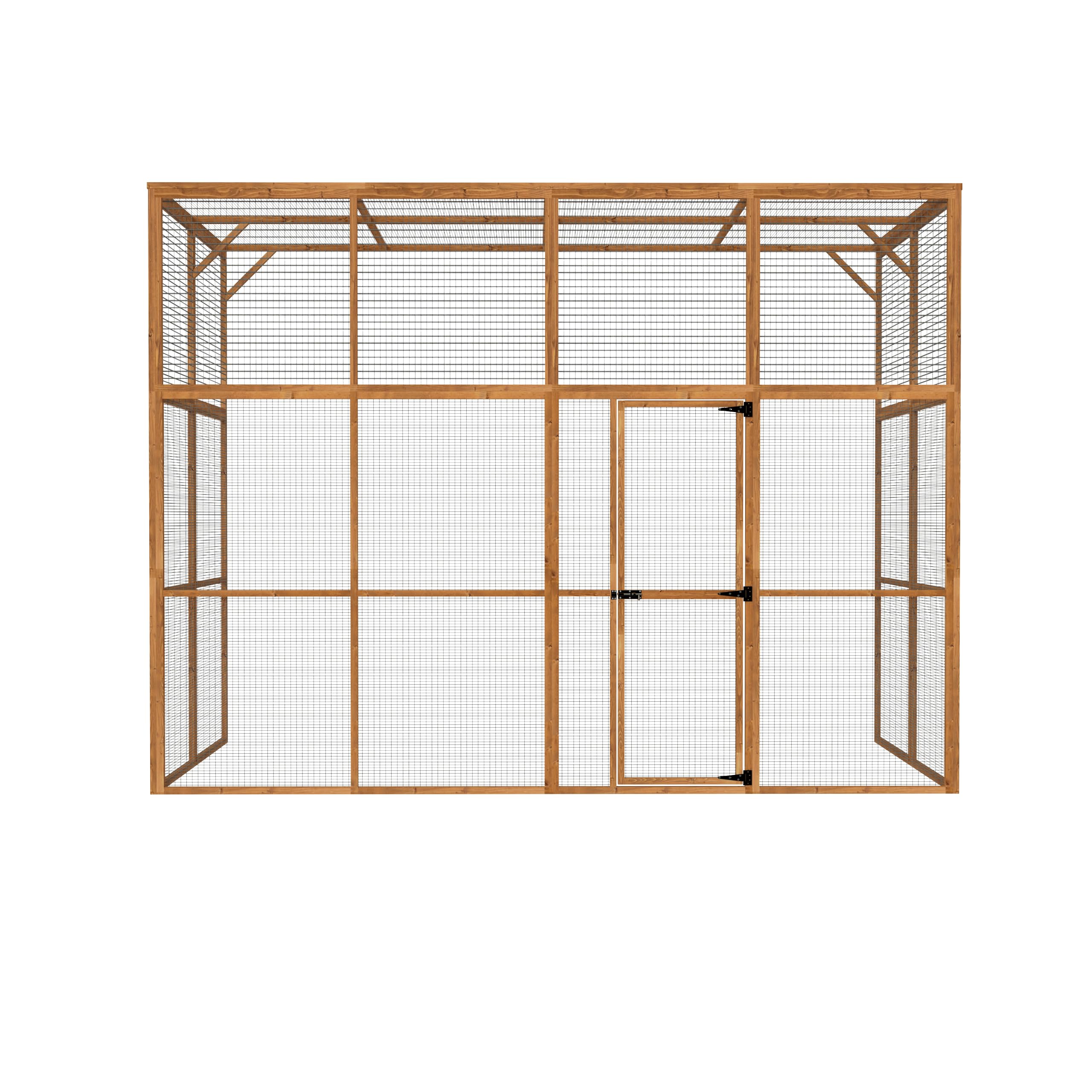 The Hutch Company 3 Sided Wingham Catio & Playpen – Outdoor Cat Enclosures, Shelves, Ramps & Accessories | Safe Outdoor Play for Cats 12 Different Sizes to suit all Homes (9ft│6ft│7.2ft) — view 7