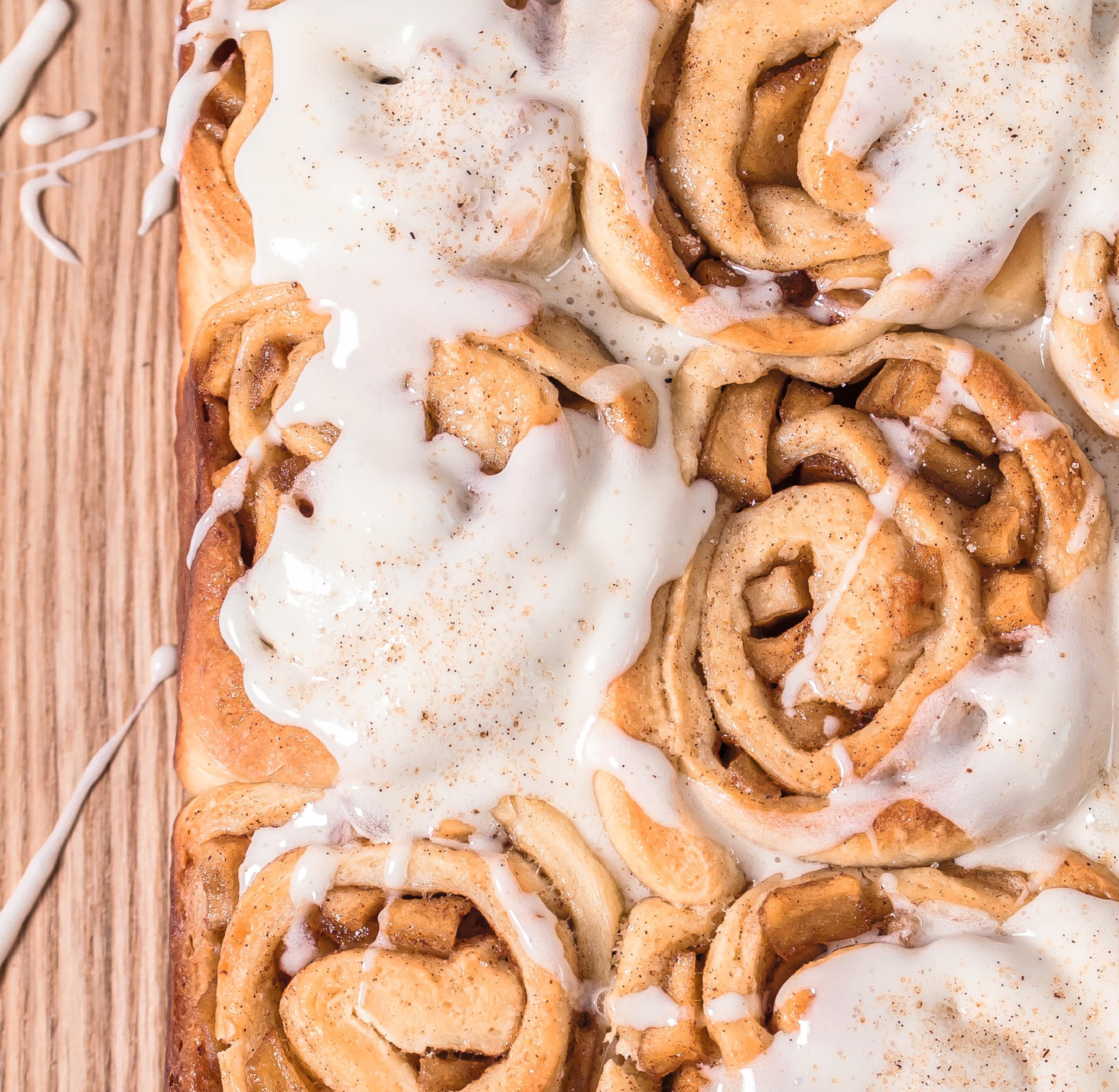 RUF - Cinnamon Rolls, Preparado Alimenticio en Polvo, Glaseado de Azucar, 8 porciones, 497gr