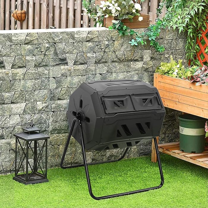 Buy Compost Bin, Chamber Tumbling ,Outdoor Tumbling Composter Dual