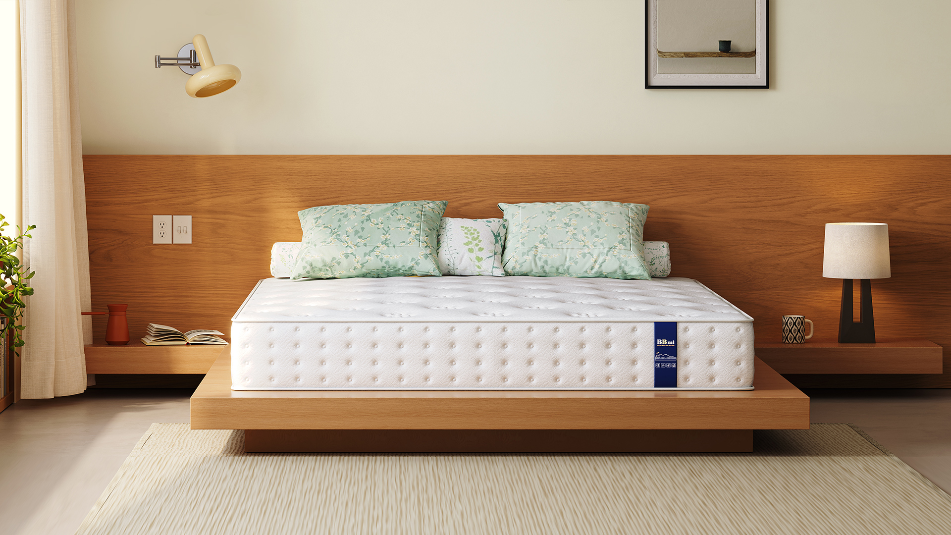 Amazon.co.jp: BBMIマットレス クイーン 高反発 厚さ22cm 静音 干渉