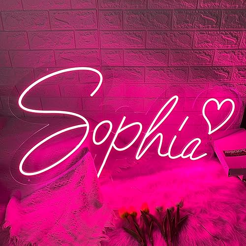 Custom Neon Sign for Wall Decor Personalized LED Neon Signs Customizable for Preppy Room Decor Aesthetic for Teen Girl Birthday Wedding Sign