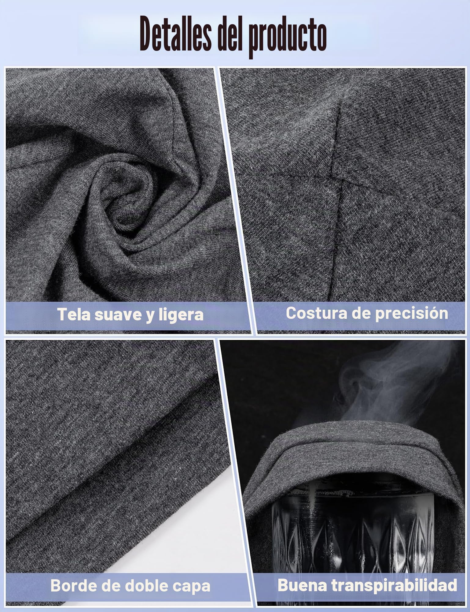 MELLIEX 2 Piezas Gorro para Hombre Mujer, Transpirable Algodón Running Skull Cap Multifuncional Gorro Bajo Casco para Ciclismo Moto