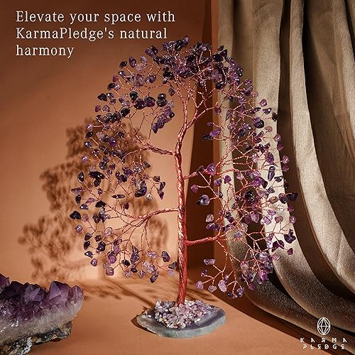 Miniatura 206 de Árbol de la vida de cristal curativo de 7 chakras, árboles bonsái hechos a mano para energía positiva, dinero y buena suerte, árbol para decoración