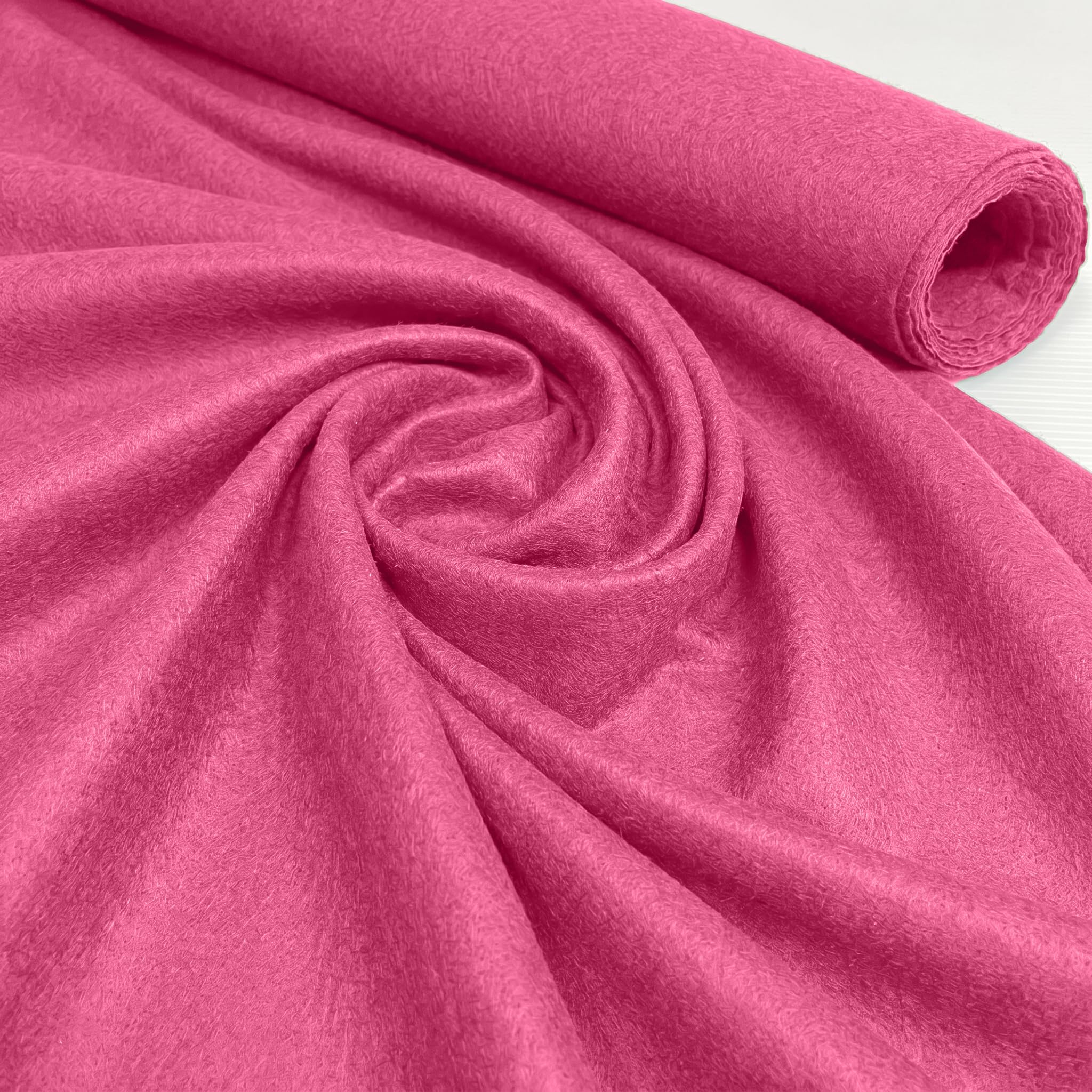 Acrylic Plain Felt Arts and Craft Fabric Material for Sewing Embroidery Decorations 88cm Wide 1 Meter Pre Cut (Pink, 1 Meter Pack)
