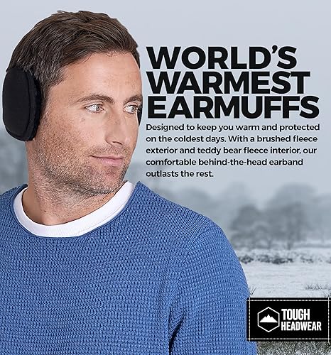Miniatura 2 de Orejerascalentadores de oreja de tela polar, de estilo por detrás de la cabeza, orejeras de invierno para hombres y mujeres