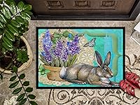 Vista 137 de Caroline's Treasures PJC1117JMAT - Felpudo para puerta delantera de 24 x 36 pulgadas, tapete antideslizante lavable de pelo bajo, 24 x 36 pulgadas