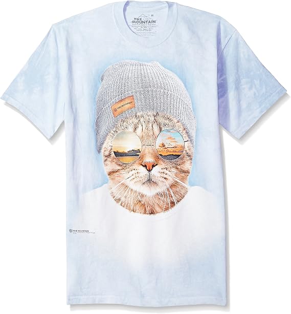 The Mountain Men's Cool Hipster Cat Tee 