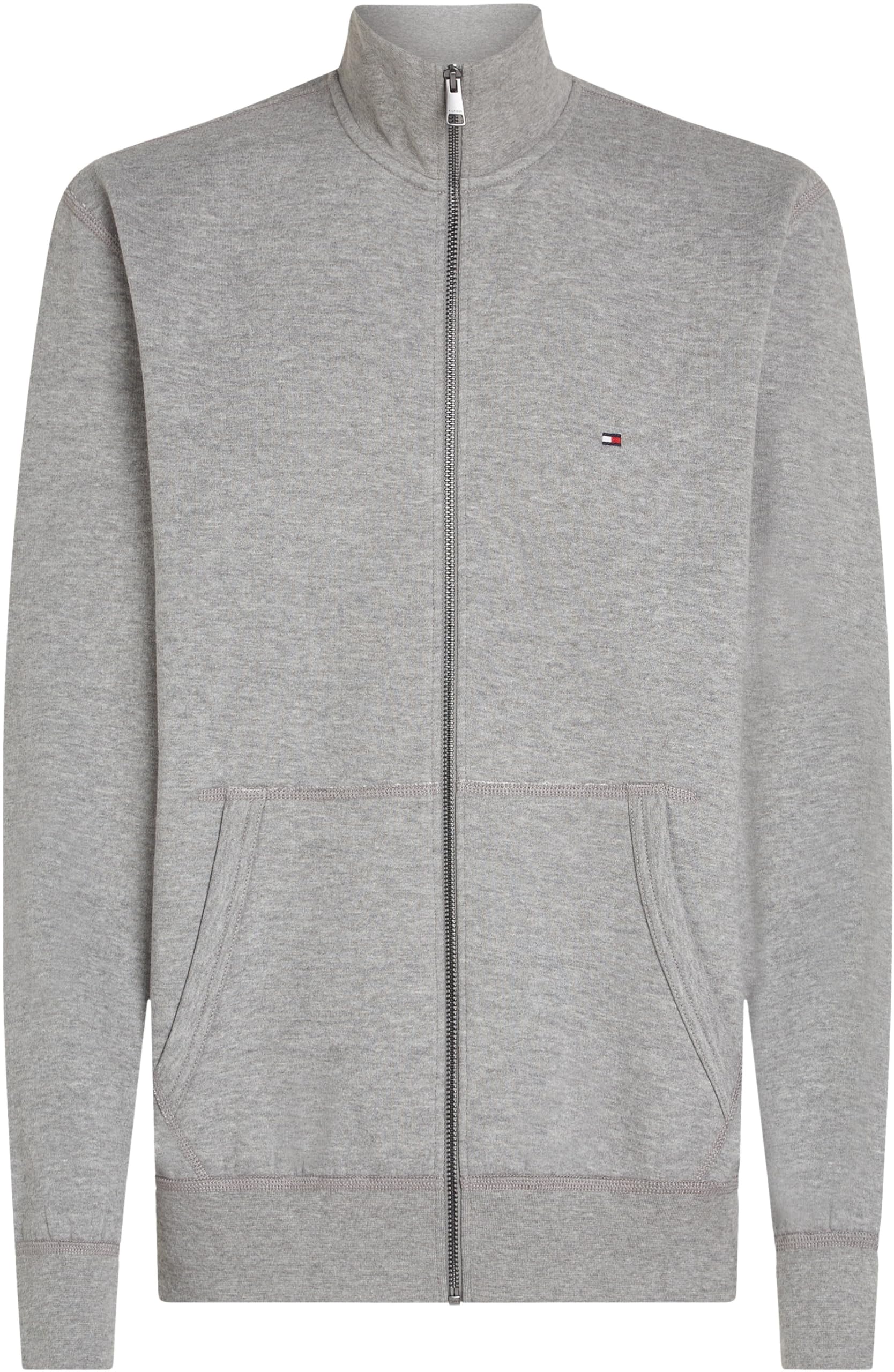 Tommy Hilfiger Uomo Felpa con Cerniera Essential Fleece Colletto alla Coreana