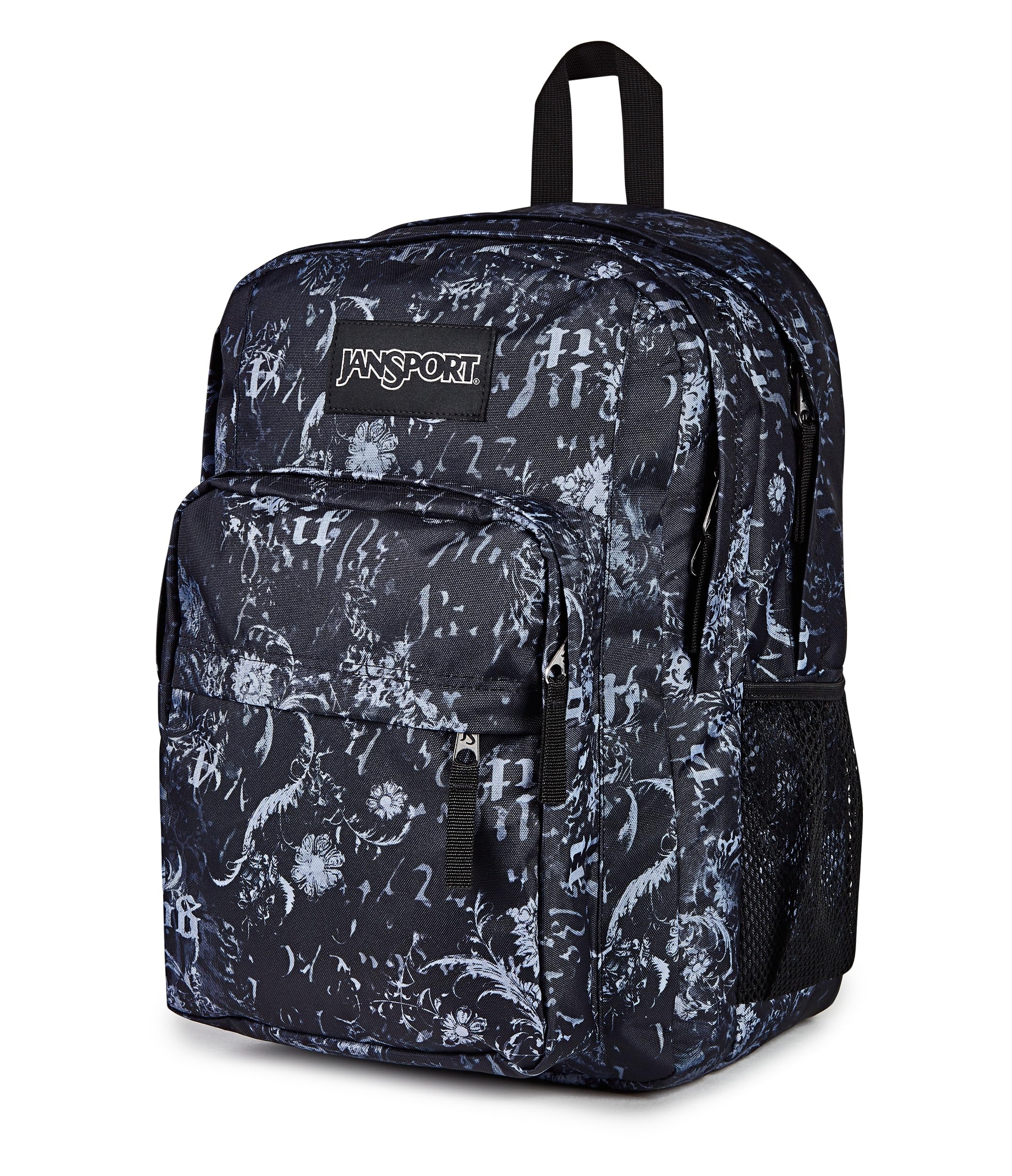 JanSport Big Plans Backpack, Afflicted Black/Charcoal/Dk Grey
