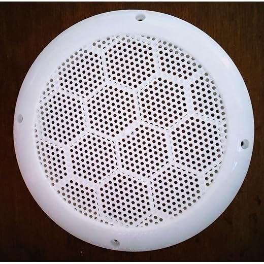 LJL Traders 6-Inch (15.2 cm) Round Exhaust Fan, Chimney Vent Cover, Mosquito Net and Dust Controller, Wall Vent Cover, White, Pack Of 1