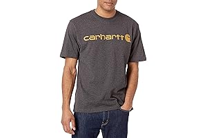 Carhartt Men's Loose Fit Heavyweight Short-Sleeve Logo Graphic T-Shirt
