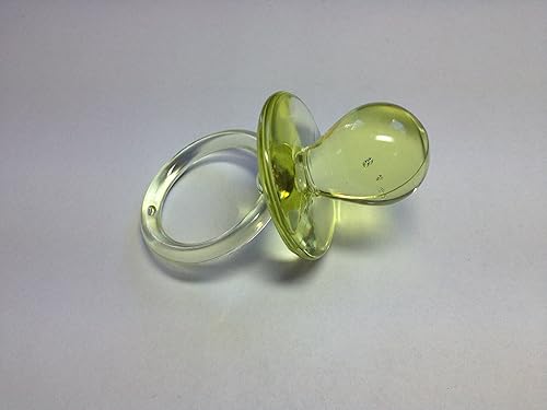 Bonka Bird Toys 24 chupetes amarillos de 1.75 pulgadas para baby shower, fiesta, decoración de juegos, recuerdos de boda, juego de manualidades