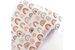 Rustic Sage Multi-Colored Rainbows Liverpool Knit Fabric for Bow Making Strip