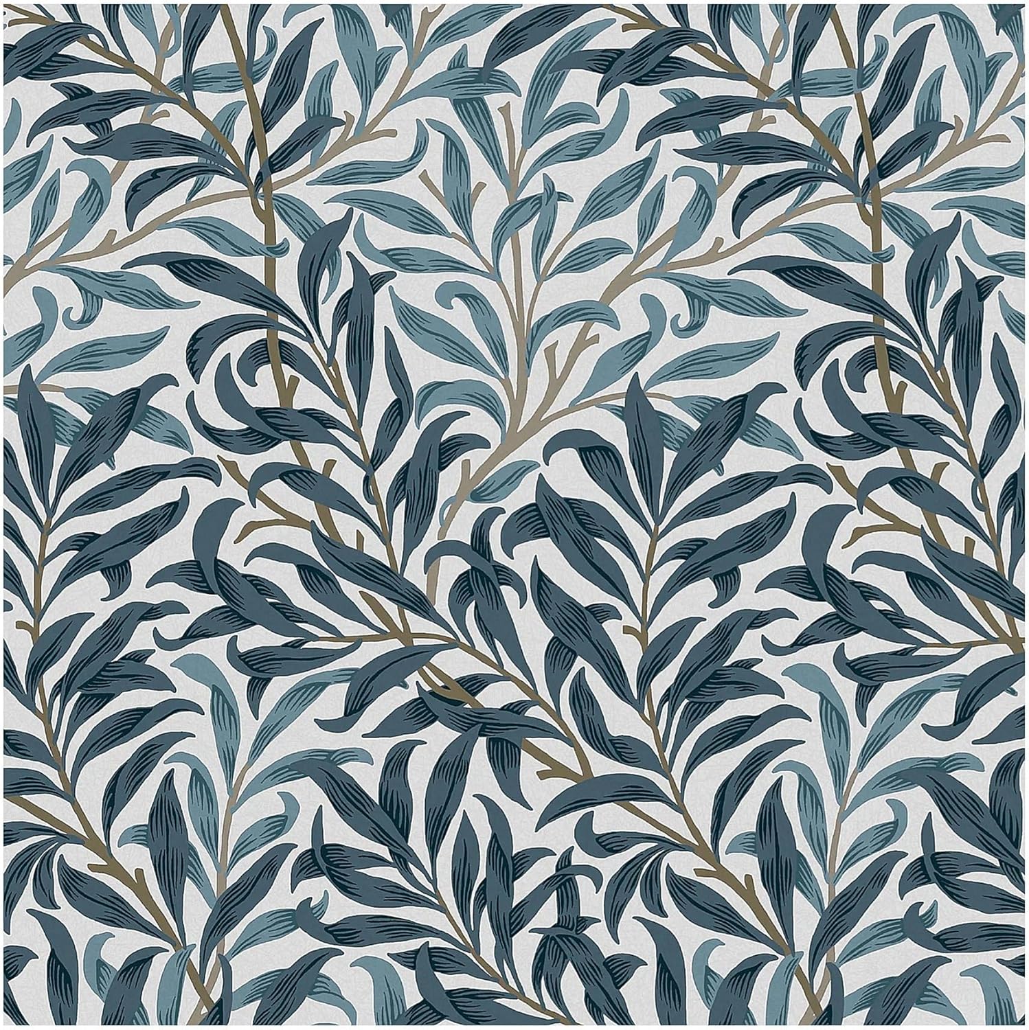 Graham & Brown William Morris at Home Willow Bough White & Blues Wallpaper