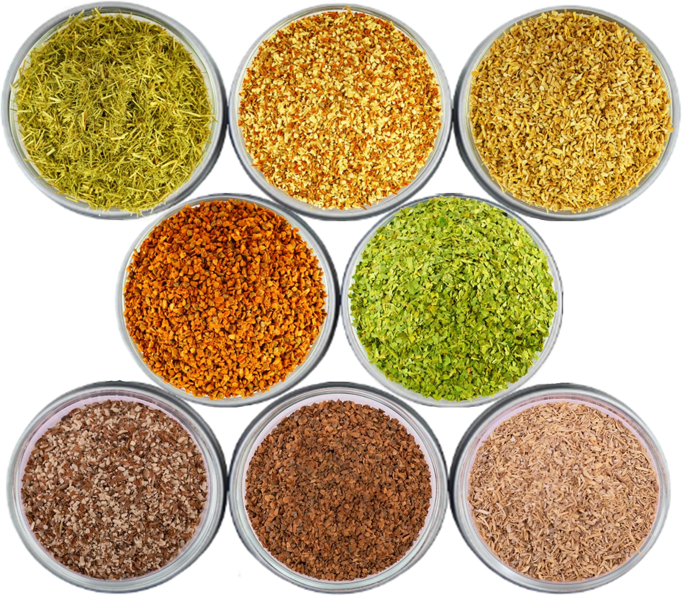 Loose Leaf Herbal Tea Set – 8 Premium Herbs - Up to 450 Cups - Ginger, Turmeric, Lemongrass, Moringa, Cinnamon, Orange Peel, Milk Thistle, Ashwagandha | Wellness Gift by Yogi's Gift®