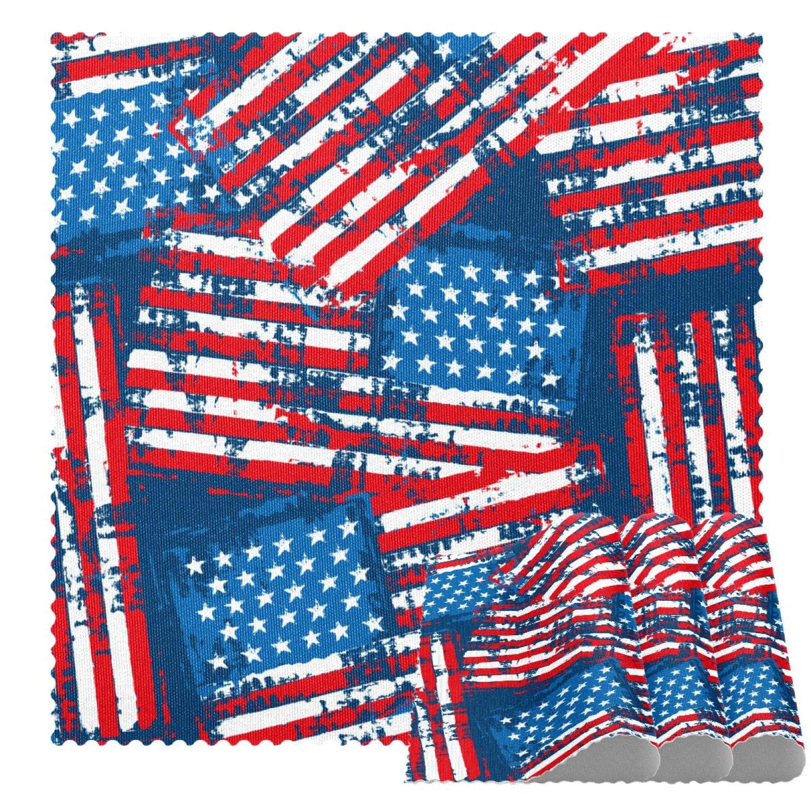 Set de table drapeau USA rétro x4 antidérapant résistant chaleur