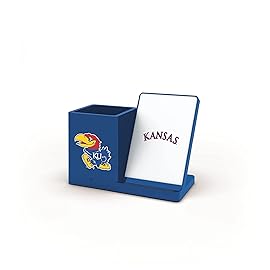 SOAR NCAA Wireless Cell Phone Charger and Desktop Organizer, Kansas Jayhawks