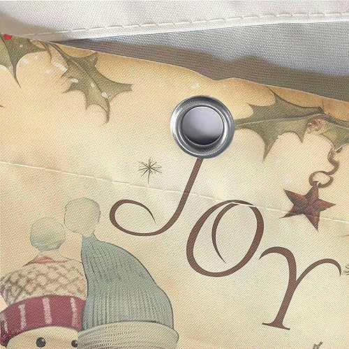 Miniatura 7 de Cortina de ducha de muñecos de nieve de Navidad, bonita cortina de muñeco de nieve, decoración de baño, accesorios de decoración de baño, tela