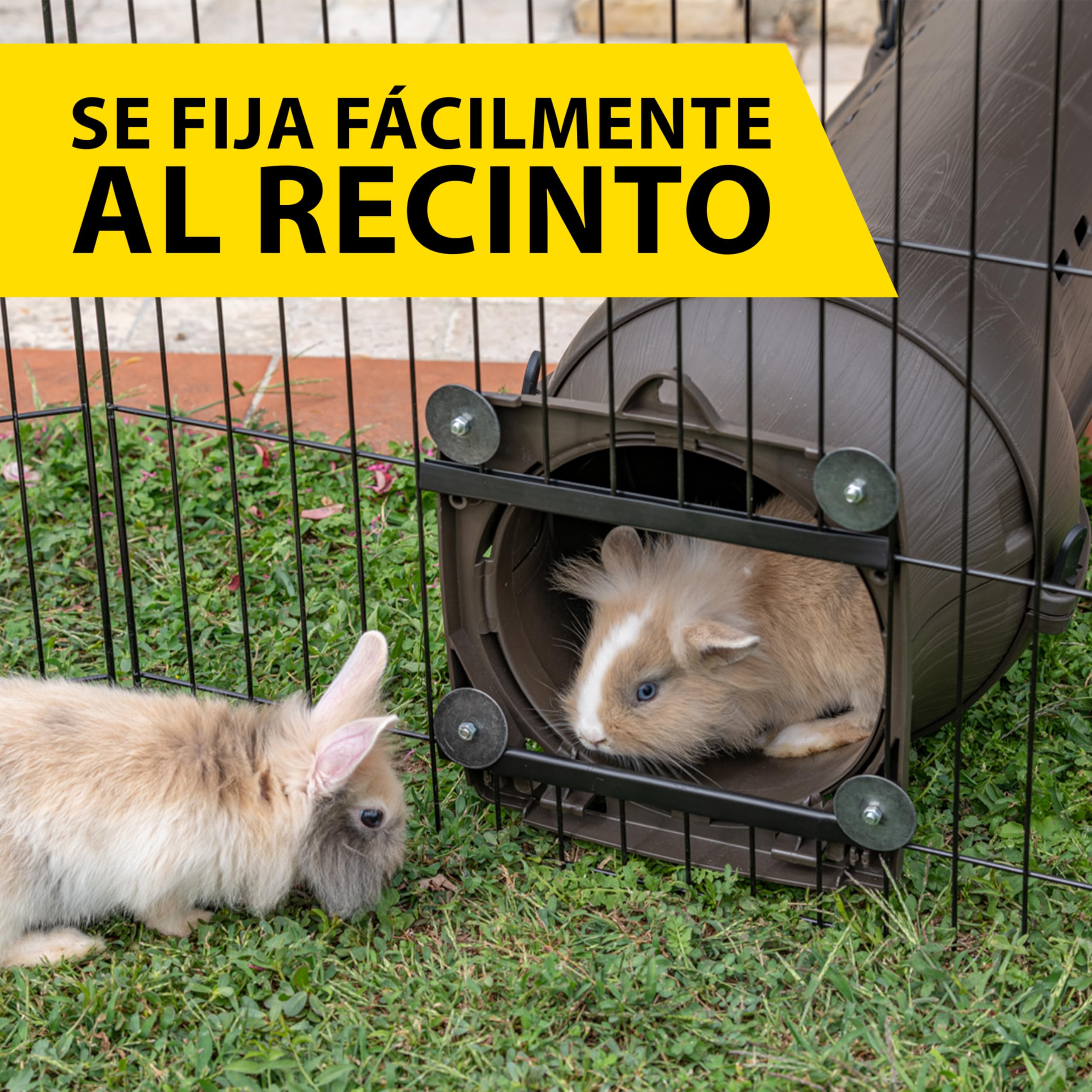 Ferplast Conjunto Completo de túneles modulares para Conejos y cobayas METRÒ Kit, Sistema de conexión para hábitats y jaulas con Accesorios Metrò incluidos.