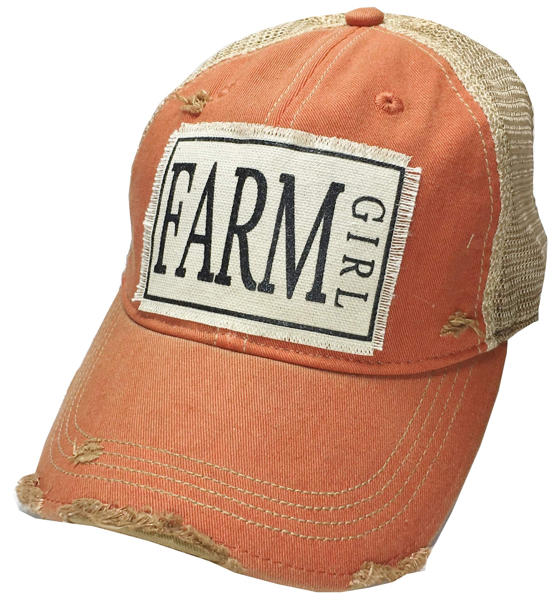 VINTAGE LIFEFunny Hats for Women and Girls, Distressed Trucker Baseball Cap with Sayings