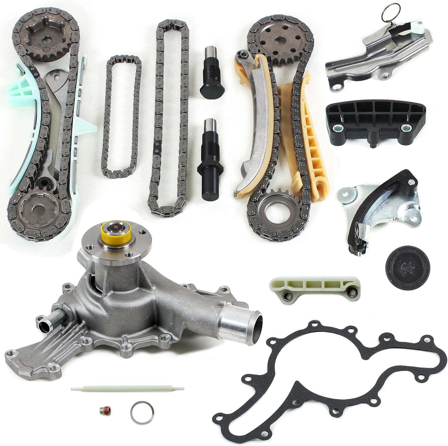 Timing Chain Kit W/o Gears Water Oil Pump Gasket For 97-02 Mazda Ford Mercury - Foto 10