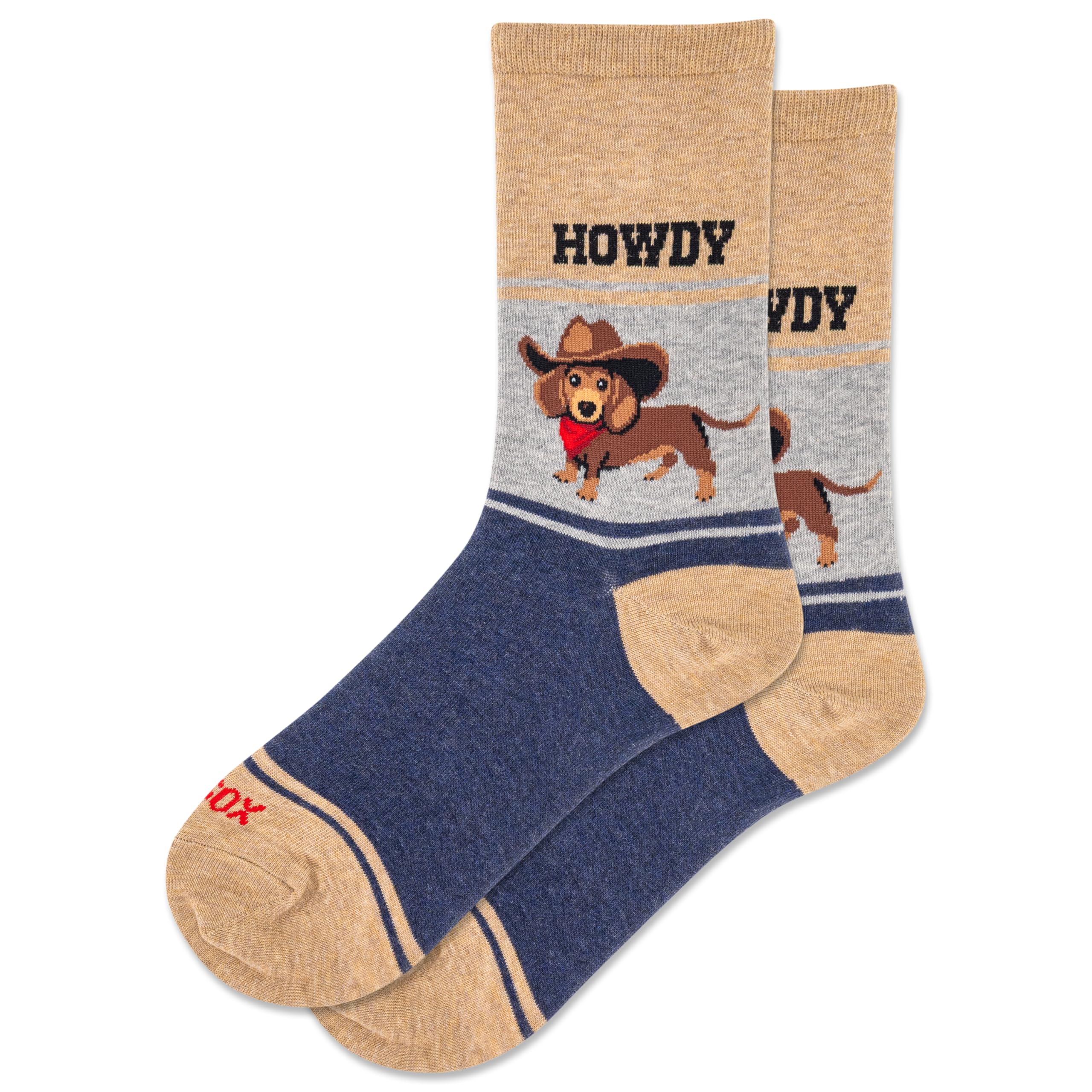 Hot Sox Women's Fun Dog Lovers Crew Socks - 1 Pair Pack - Cool &amp; Cute Wordplay Novelty Fashion Gifts