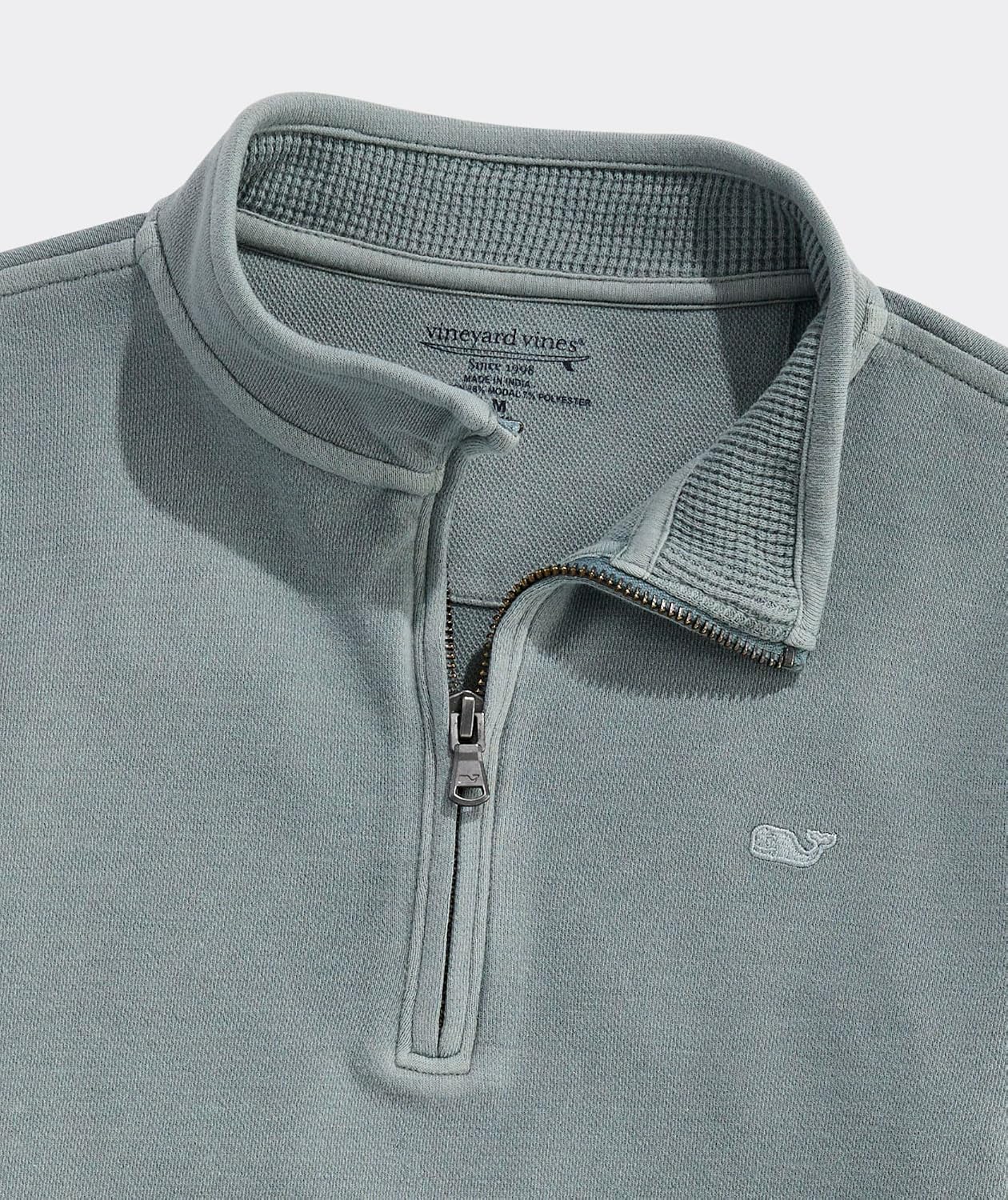 vineyard vines Boys' Coastline Garment Dyed Quarter Zip