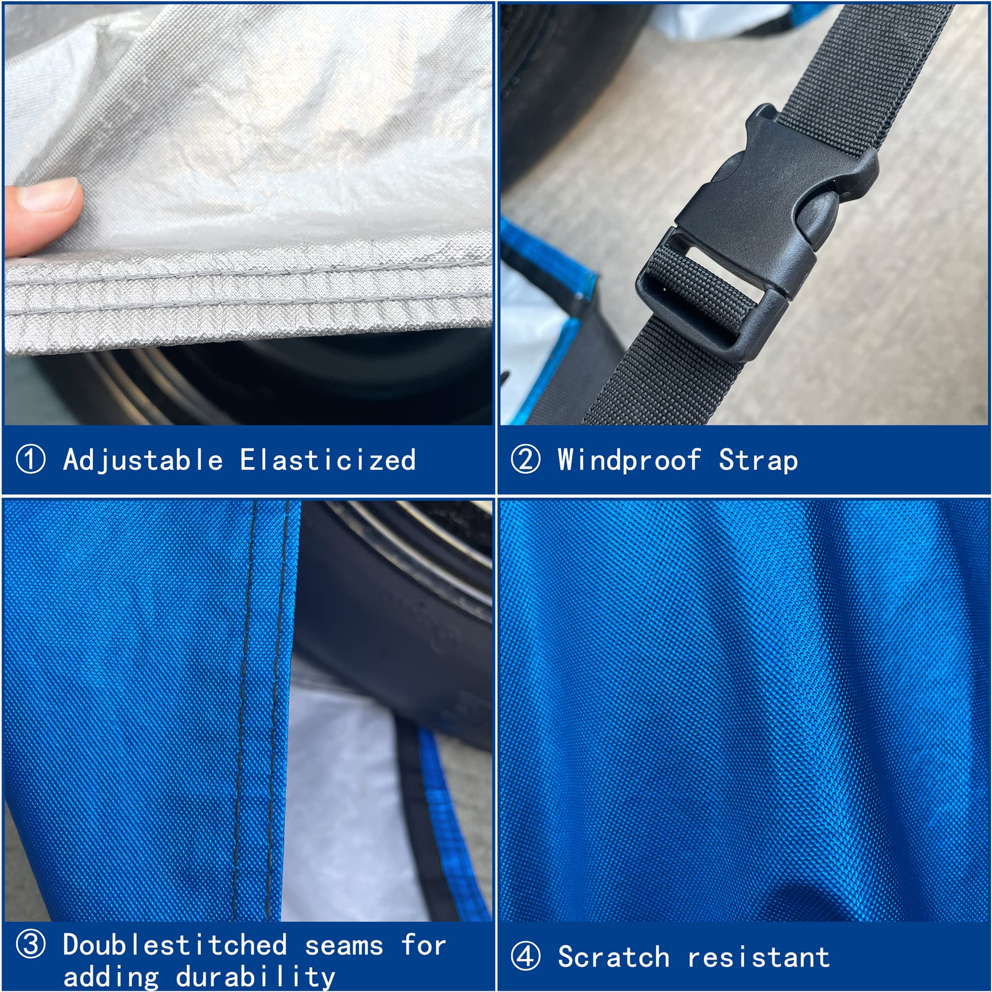 MORNYRAY Coperture per pneumatici, impermeabili, anti-UV, per neve