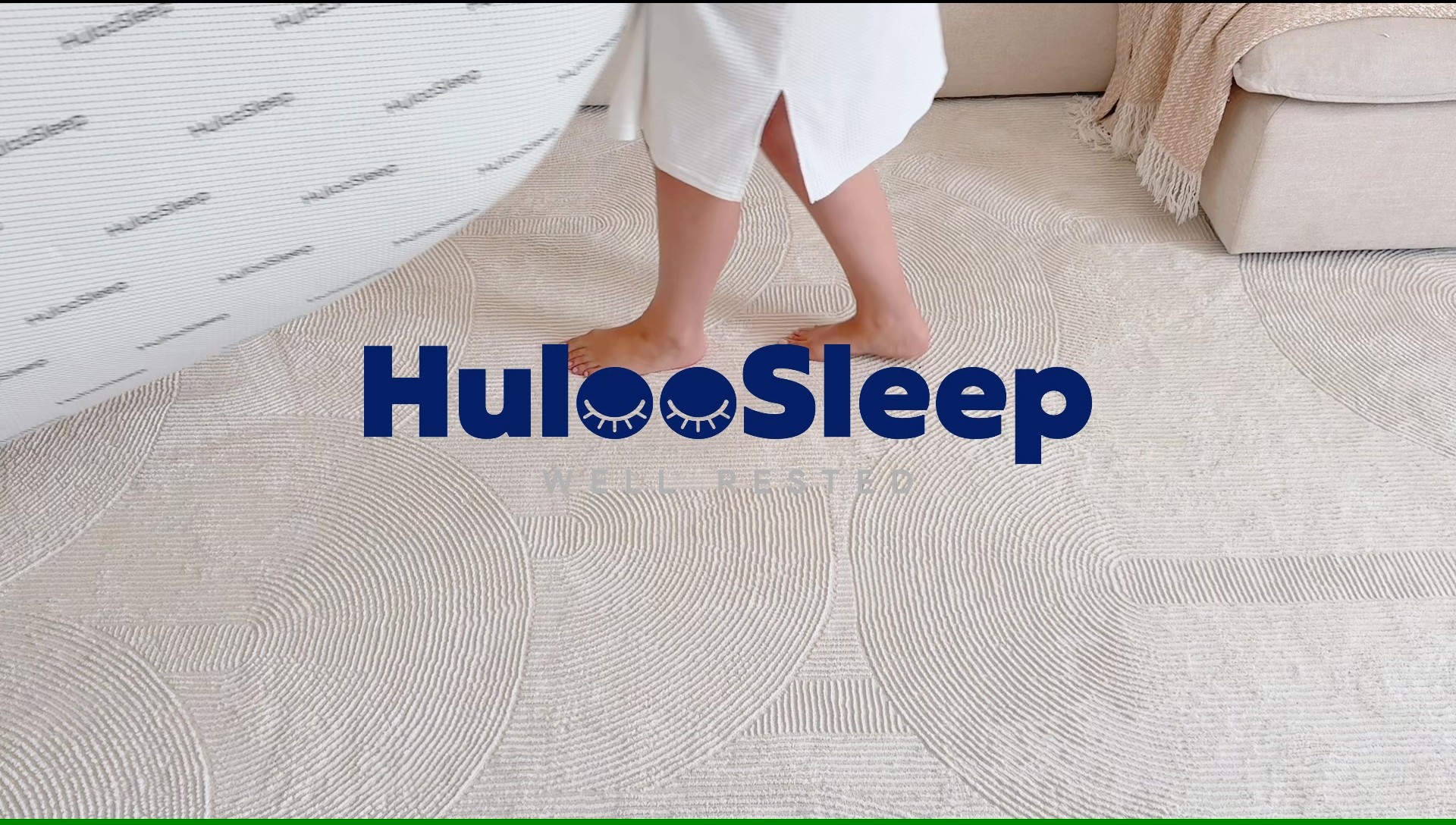 Amazon | Huloo Sleep 極厚3.5cm 低反発ラグマット 厚手 クッション