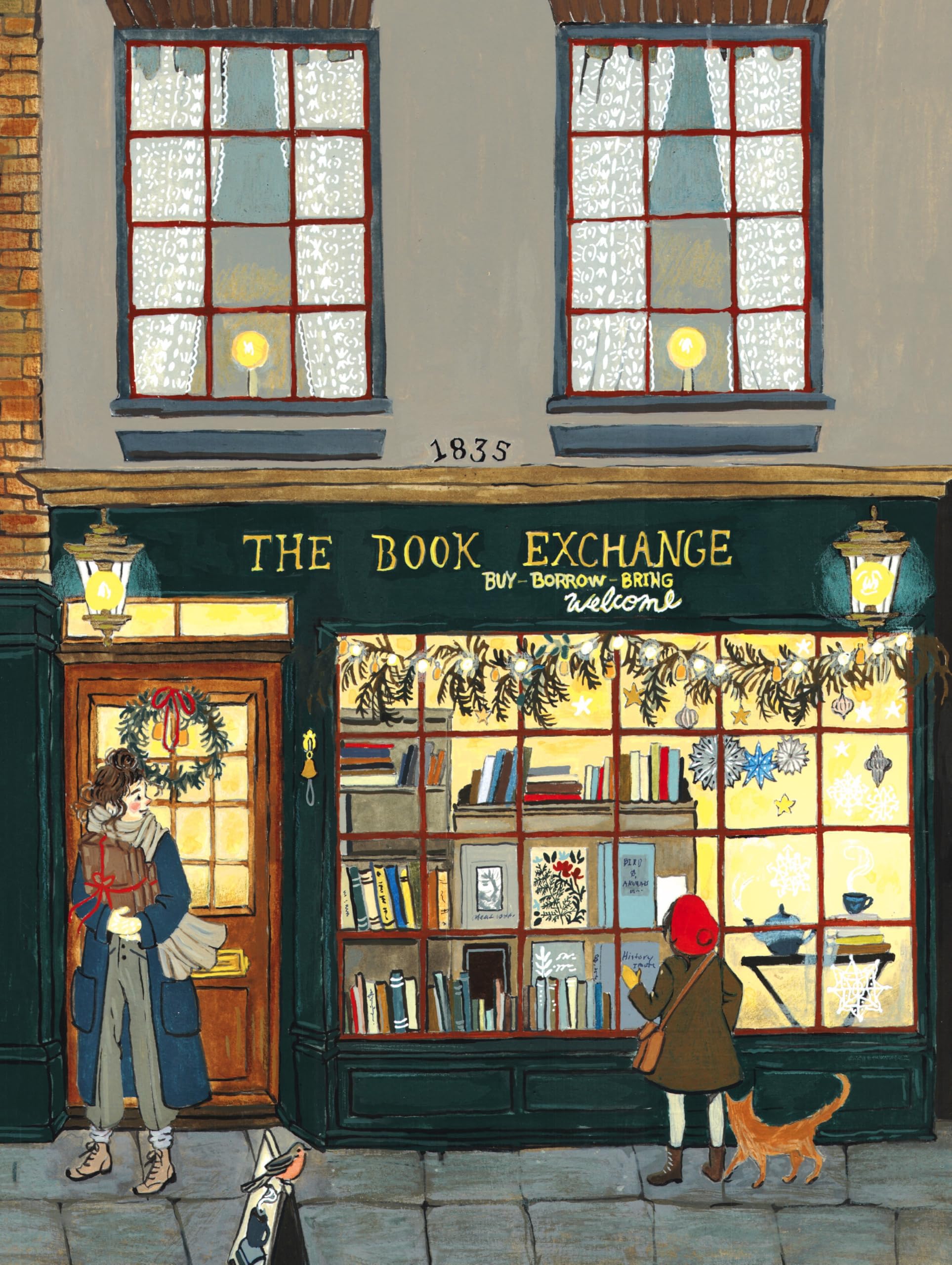 New York Puzzle Company - Lore Pemberton The Book Exchange - 1000 Piece Jigsaw Puzzle for Family Game Nights by Lore Pemberton - Image 2