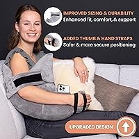 Vista 2 de MOYOAMA Almohada poscirugía de hombro para dormir – Soporte de brazo izquierdo/derecho con correa ajustable y firmeza personalizada para una