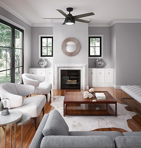 Miniatura 3 de Hunter Fan Company 52422 Burroughs Ventilador de techo, negro mate