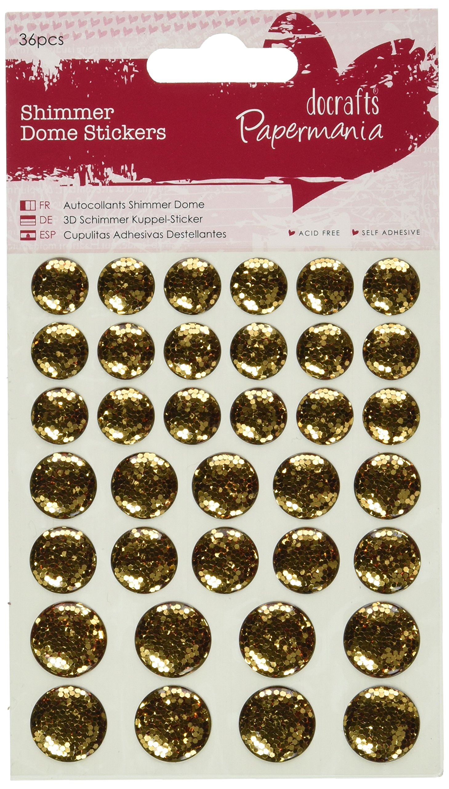 Papermania Gold Embellishment Stickers, One Size
