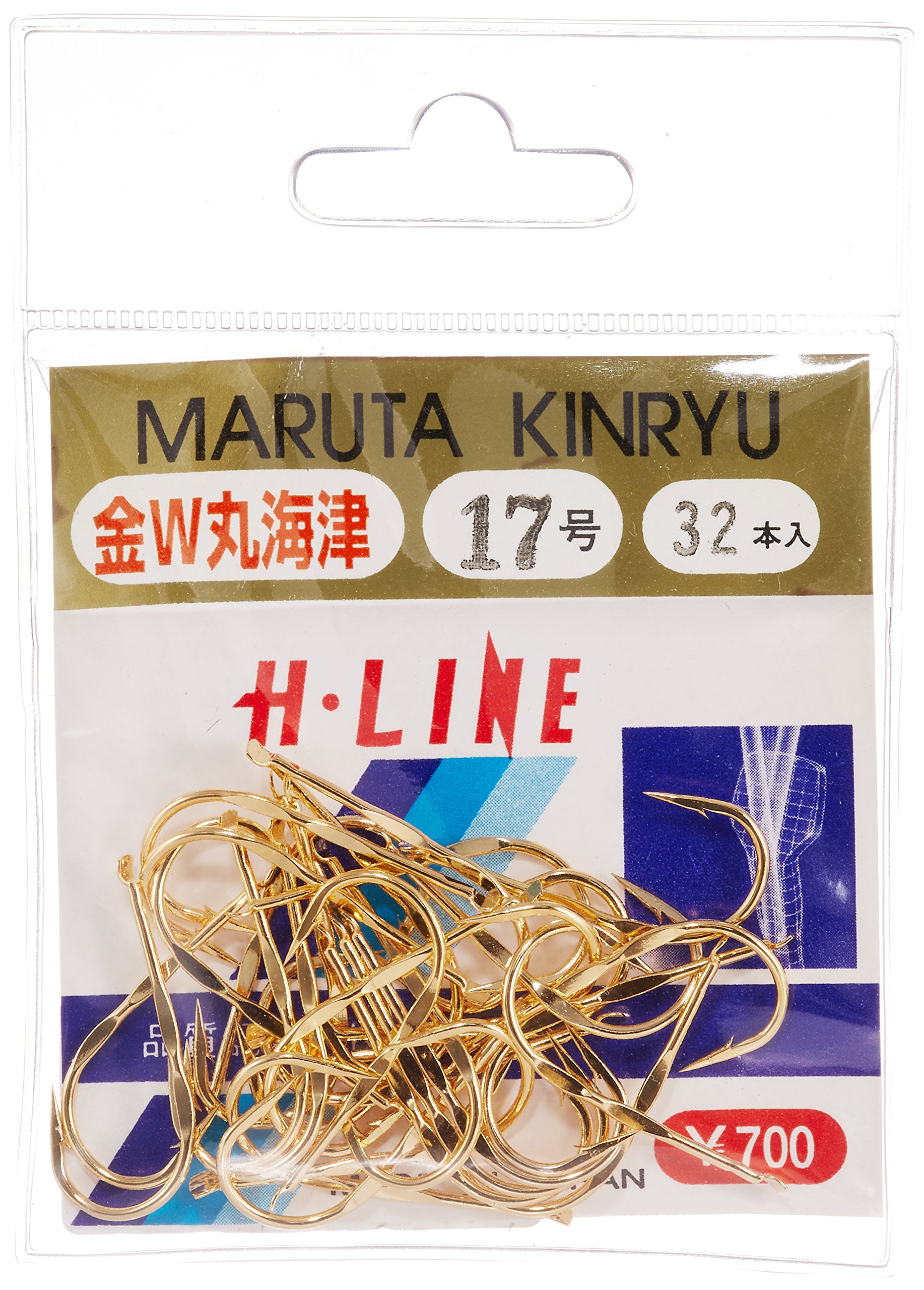 Amazon | 金龍 W丸海津 フック 金 17号 釣り針 | KINRYU | フック・針