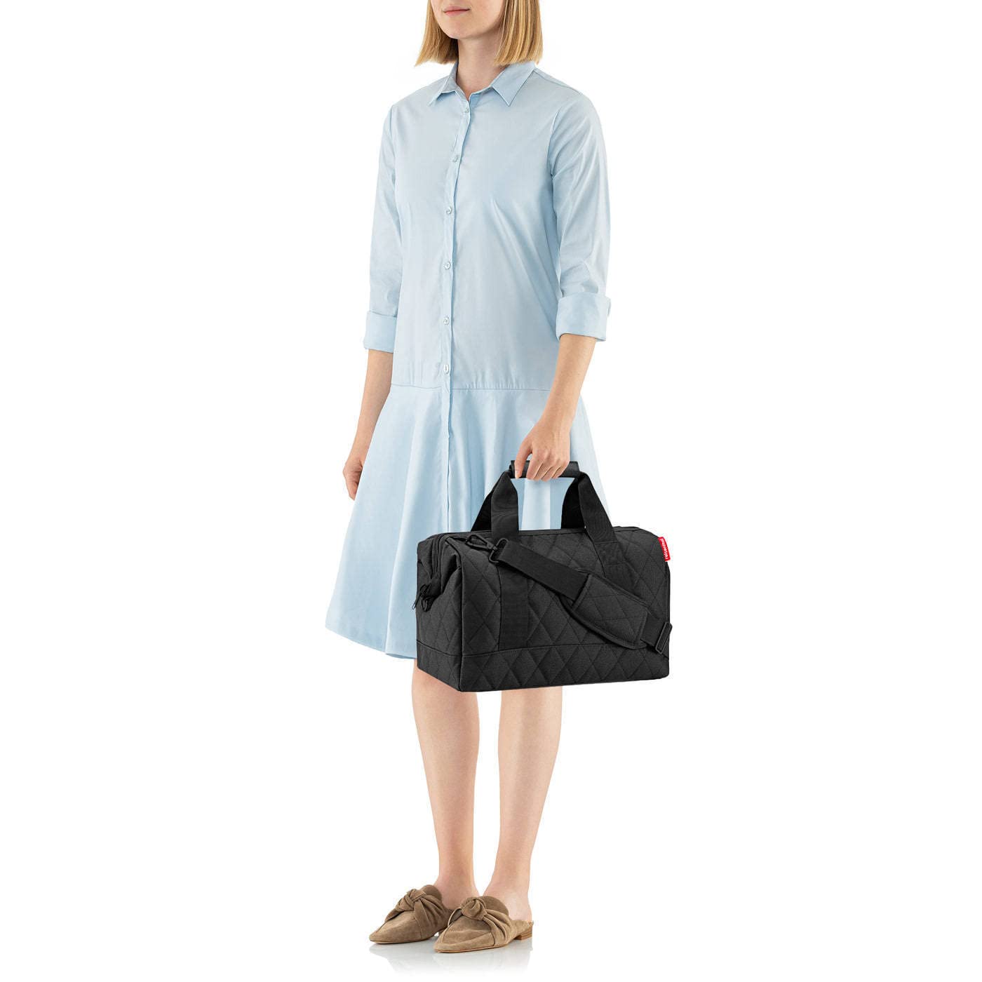reisenthel Unisex Allrounder M walizka na bagaż, Rhombus Black, M, torba podróżna