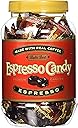 Bali's Best Espresso Candy, 1 Pound Jar, Individually Wrapped Hard Candy with Espresso Filled Center, Made with Real Sumatran Coffee, Halal