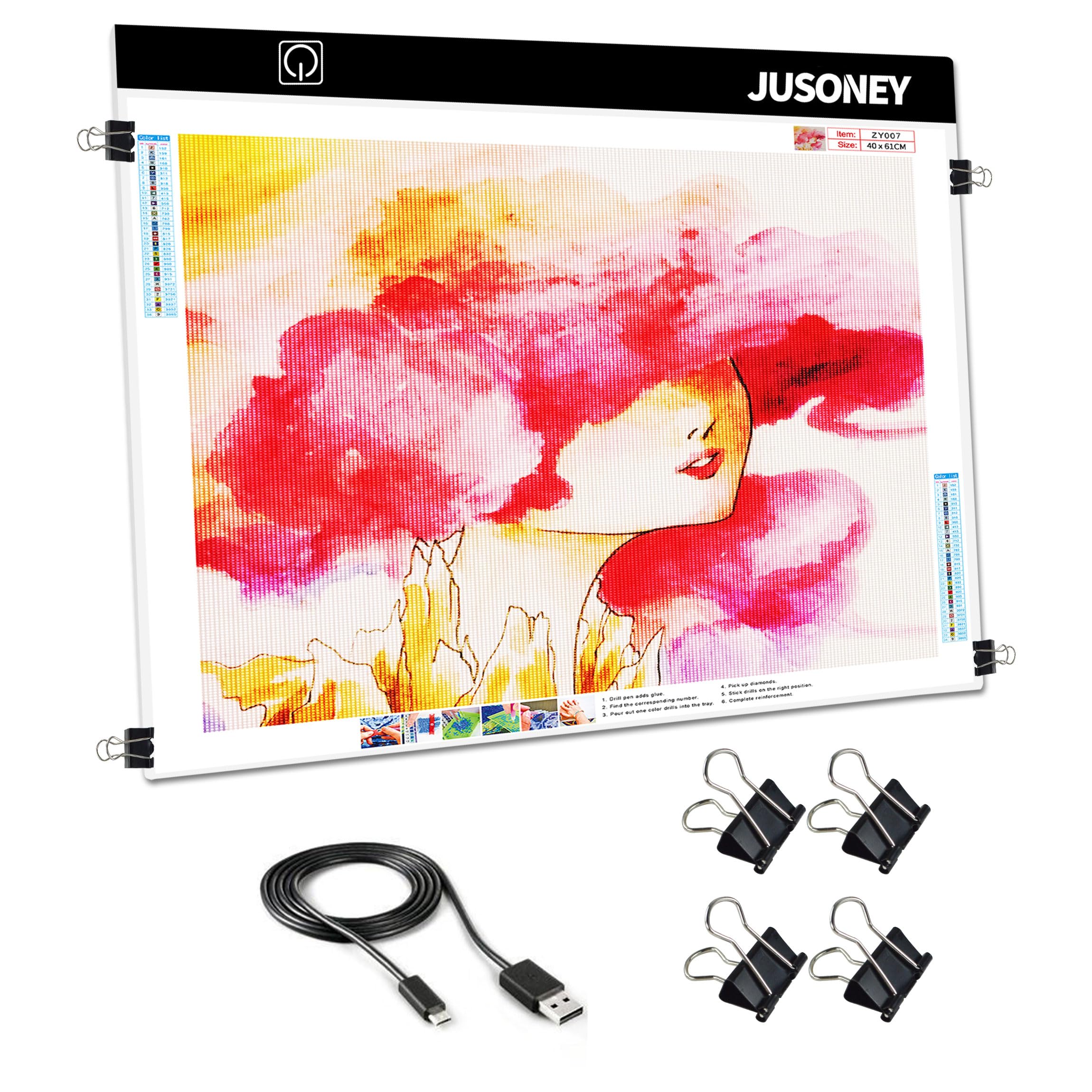 Joyage Lichtbak voor Diamond Painting en Tekenen A3 - Lightpad diamond painting - mét 3