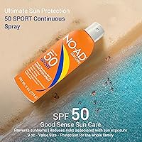 Vista 2 de NO-AD SPORT SPF 50 Protector solar en aerosol Protector solar no graso, impermeable y no tóxico Protector solar corporal Adecuado para todo