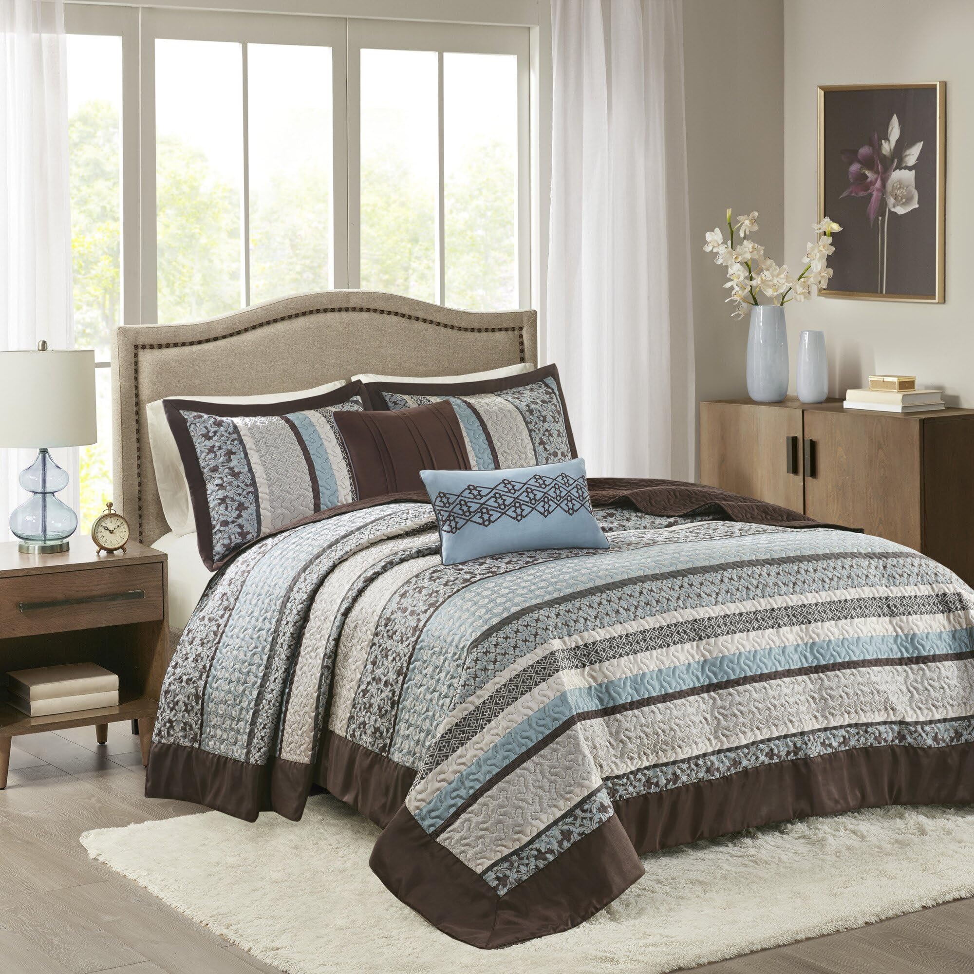 THE TOE （Madison Jacquard ） Madison Park Aubrey 6 Piece