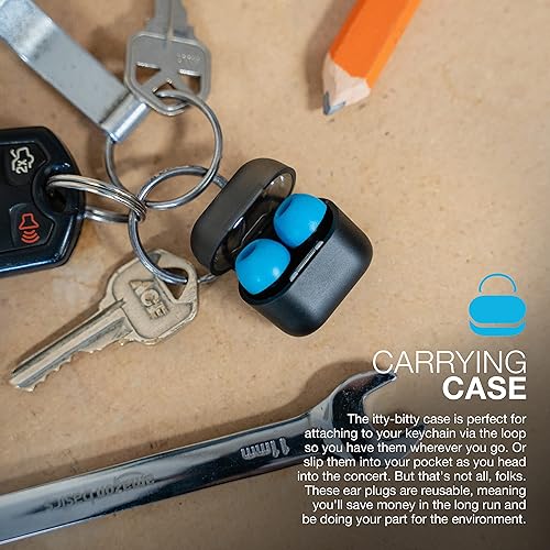 Miniatura 6 de JLab JBuds Protect Tapones reutilizables para los oídos, cómoda protección auditiva intrauditiva con dos niveles de reducción de ruido, funda de